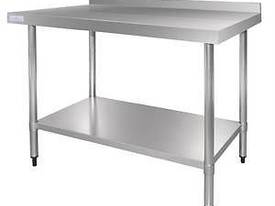 Stainless Steel Table with Splashback -GJ506 Vogue - picture0' - Click to enlarge