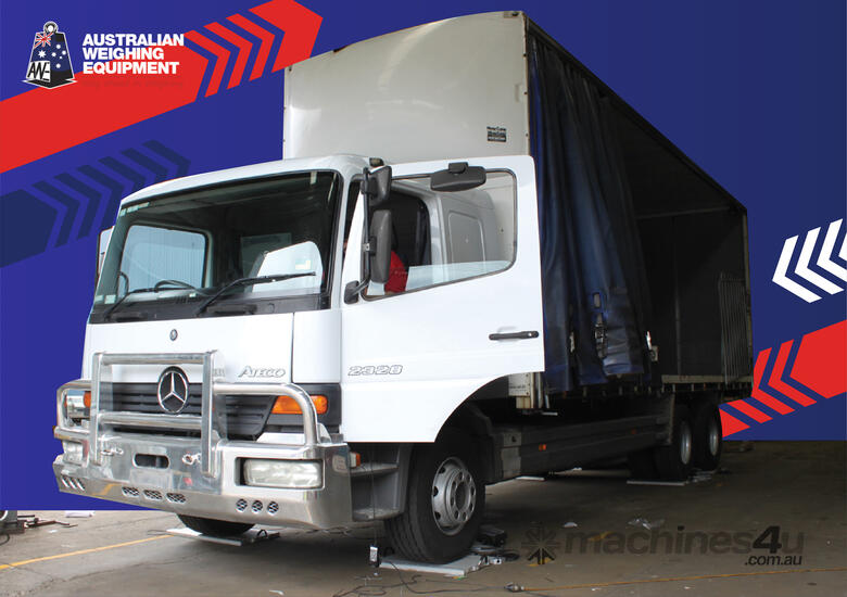 caption Axle Weigher: Light Weight + Heavy Duty Design