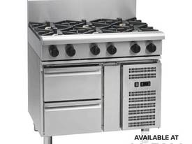 Waldorf 800 Series RNL8600G-RB - 900mm Gas Cooktop Low Back Version `` Refrigerated Base - picture0' - Click to enlarge