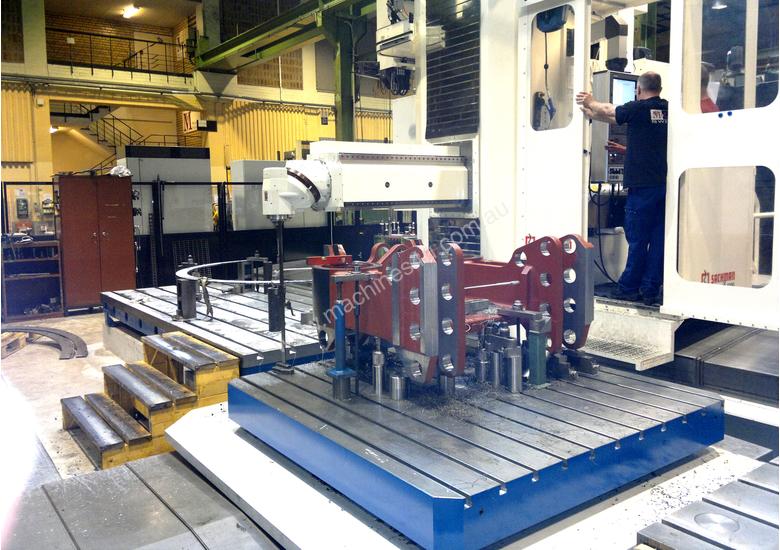 caption Sachman Frazer Traveling Column CNC Bed Mills