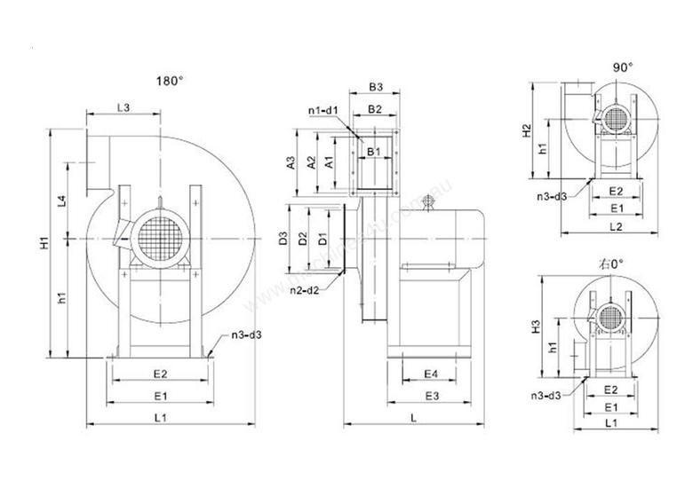 Micronair 9-19  4 A Vertical 3 KW High Pressure Fan-Body Only , No Motor , Red Oxide 
