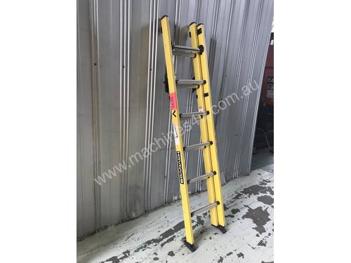 Branach Fiberglass & Aluminum Extension Ladder 2.1 to 3.3 Meter Industrial Quality