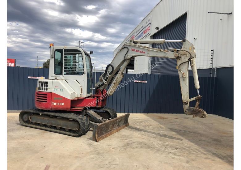 caption TAKEUCHI TB153FR MINE SPEC EXCAVATOR – 733