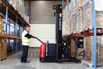 Hyworth 1.4T Walkie Reach Stacker Forklift - Own it from $113 per week!