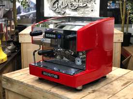 BOEMA DELUXE 1 GROUP RED ESPRESSO COFFEE MACHINE - picture1' - Click to enlarge