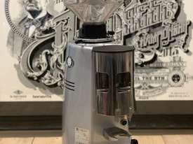 MAZZER ROBUR AUTOMATIC TIMER SILVER DOSING CHUTE ESPRESSO COFFEE GRINDER  - picture1' - Click to enlarge