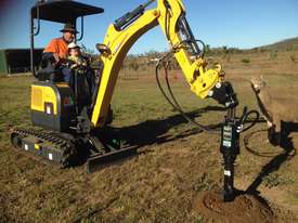 Zero Swing Mini Excavator and Digga Auger Package - picture0' - Click to enlarge