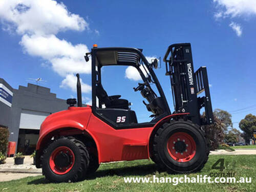 Brand New Hangcha 3.5 Ton 4 & 2 Wheel Drive Rough Terrain Forklift 2 YEARS WARRANTY