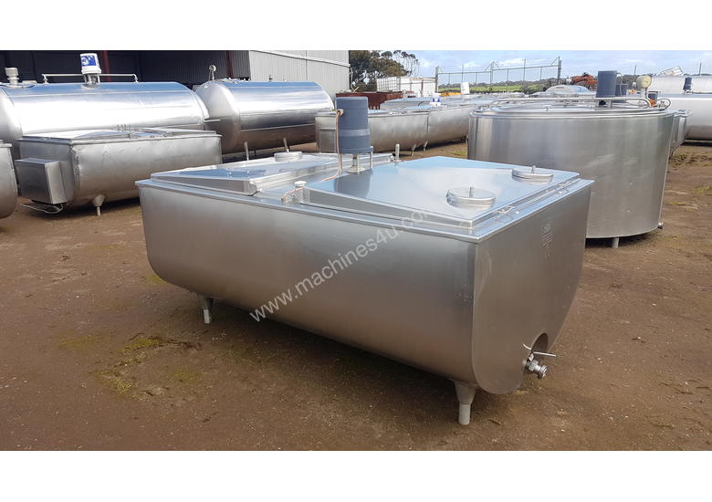 Used sunset STAINLESS STEEL TANK MILK VAT 1550 LT Stainless Steel Tanks