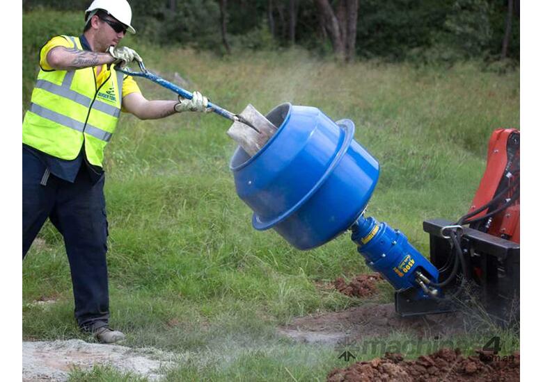 New 2020 himac Skid Steer Cement Mixer Bowl Skid Steer Cement Mixer in