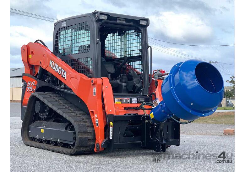New 2020 himac Skid Steer Cement Mixer Bowl Skid Steer Cement Mixer in