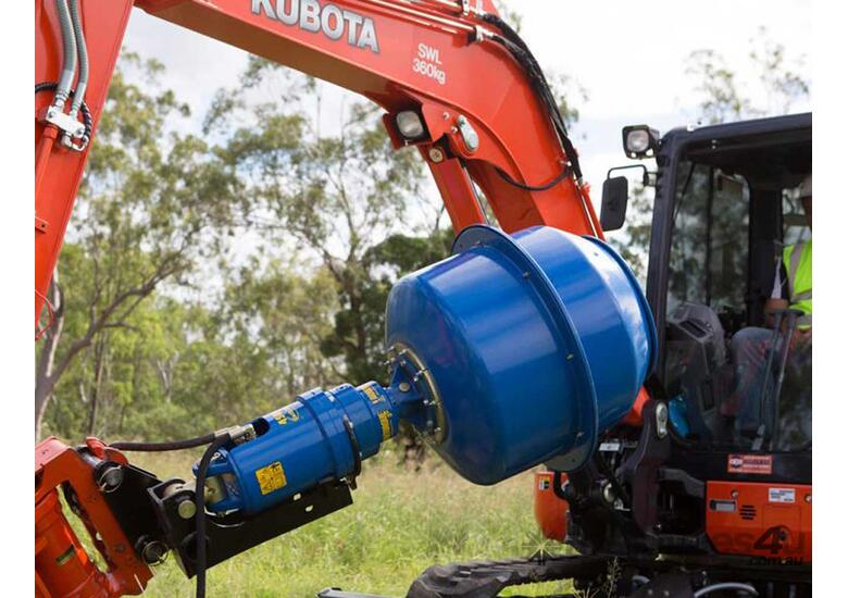 New 2020 himac Skid Steer Cement Mixer Bowl Skid Steer Cement Mixer in