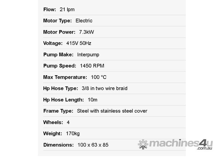 caption Kerrick Jumbo Hot Water Pressure Washer