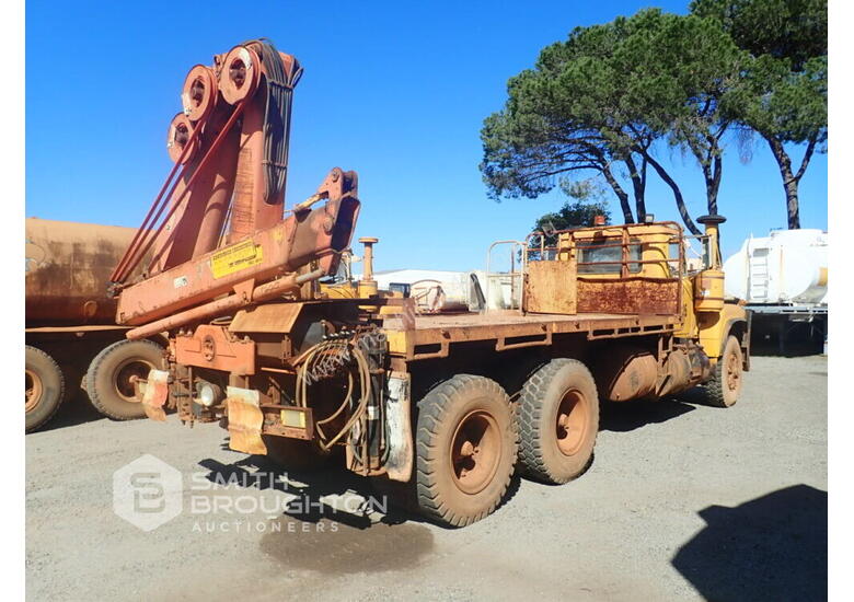 caption 1980 MACK 6X4 CRANE TRUCK