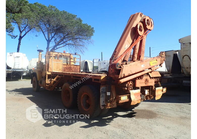 caption 1980 MACK 6X4 CRANE TRUCK