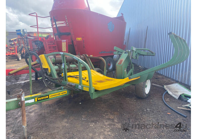 Used hustler Hustler Chainless 4000 Bale Wagon Feedout Hay Forage Equip ...