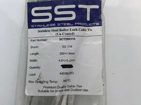 SST Standard Cable Tie Stainless Steel 200 x 4.6mm, SCT200316 - picture1' - Click to enlarge