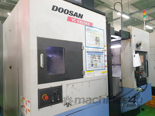 2014 Doosan VC630-5AX Simultaneous 5-axis Vertical Machining Centre