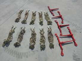 Ratchet Binders (5 of) & 3/8 Chains  - picture0' - Click to enlarge