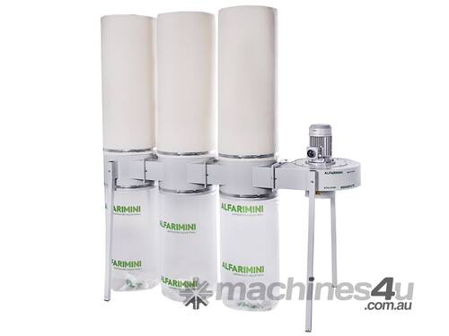 caption Dust Collector 415V 5.5HP 3 x Filter Element (3 Bottom Bag + 3 Top Bag) MULTI ALFA by Alfarimini