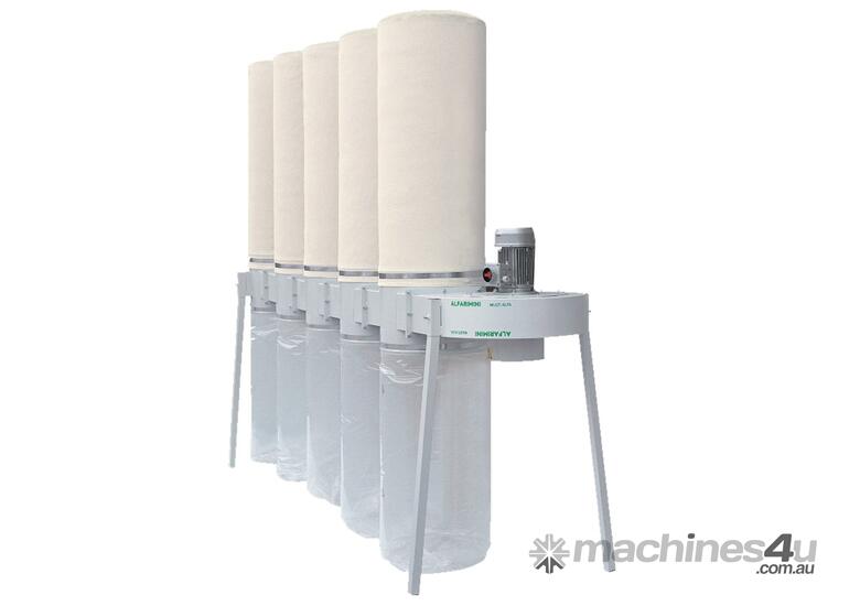 caption Dust Collector 415V 5.5HP 3 x Filter Element (3 Bottom Bag + 3 Top Bag) MULTI ALFA by Alfarimini