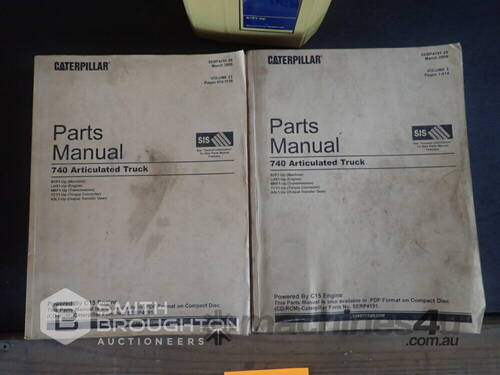 CATERPILLAR 740 ARTICULATED TRUCK SERVICE & PARTS MANUALS