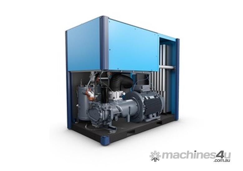 caption Lubricated Rotary Screw Compressor with Touch-Screen Controller