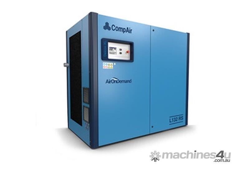 caption Lubricated Rotary Screw Compressor with Touch-Screen Controller