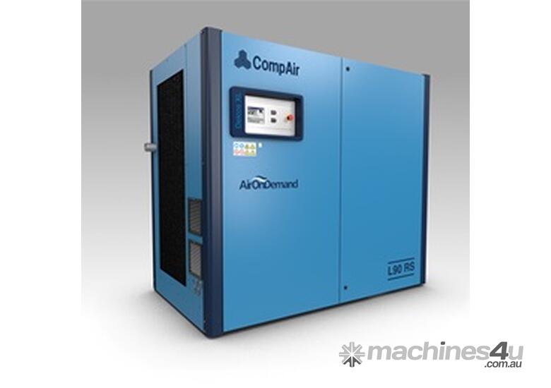 caption Lubricated Rotary Screw Compressor with Touch-Screen Controller