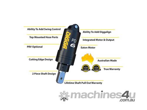 caption Digga Auger Drives To Suit Excavator / Backhoe 5T - 10T