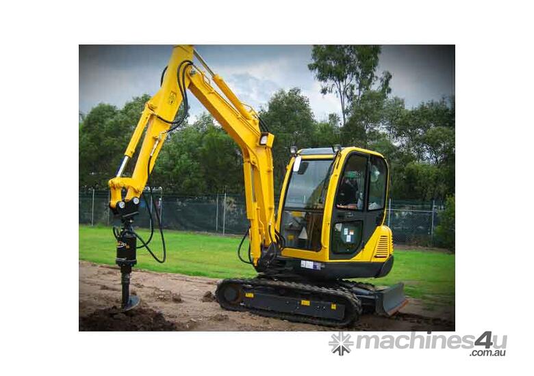 caption Digga Auger Drives To Suit Excavator / Backhoe 5T - 10T