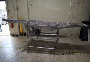 Commercial Stainless Tempura Batter Applicator Conveyor - 2.95m Long