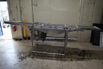 Commercial Stainless Tempura Batter Applicator Conveyor - 2.95m Long