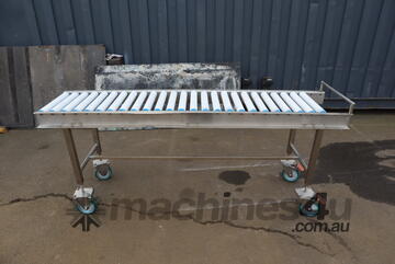 Stainless Steel Roller Conveyor - 2m long