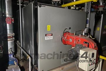 AIRA FTB 2500 2500KW Fire Tube hot water boiler 99degC SAACKE Natural Gas PAGM 35C3