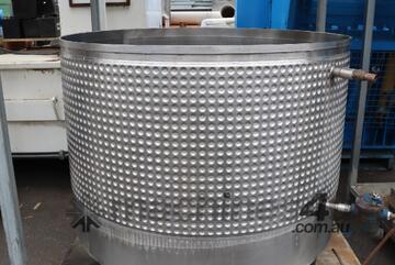 Stainless Steel Dimple Jacketed Tank - 800L