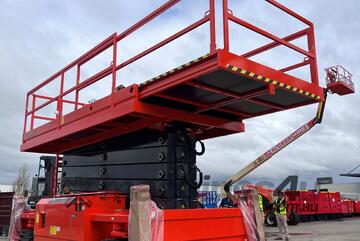 Brand   Dingli 7290RT Rough Terrain Scissor Lift - SL2023AWD