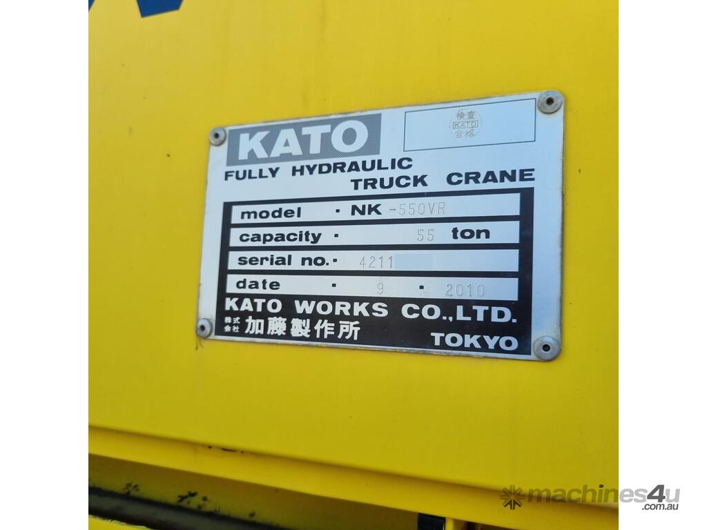 Used 2010 kato NK550 VR Truck Crane in GLENROY, VIC