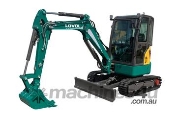 LOVOL FR36F-U 3 Tonne Cab Excavator