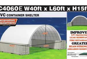 40ft x 60ft Container Shelter With End Wall, Cost Effective!