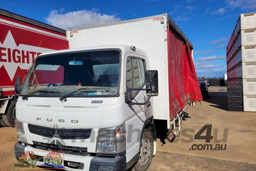 (7643) 2015 Mitsubishi 615 Canter Curtainsider (Toolamba, VIC)