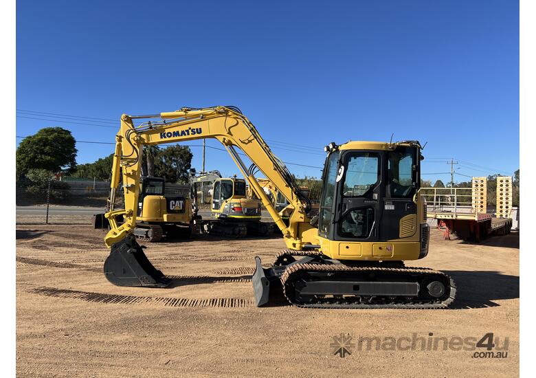caption 2016 Komatsu PC88MR-8 Excavator 8T - AC Cabin, Quick Hitch Included