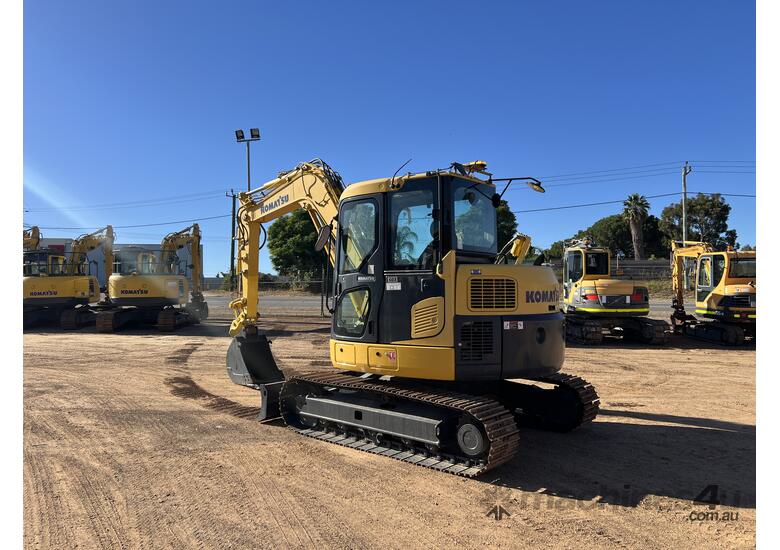caption 2016 Komatsu PC88MR-8 Excavator 8T - AC Cabin, Quick Hitch Included