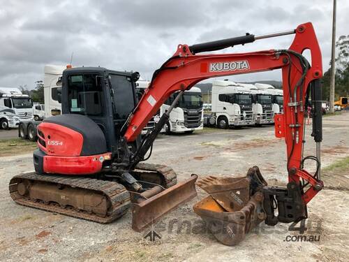 2017 Kubota U55-4 Excavator (Steel Track With Rubber Inserts)