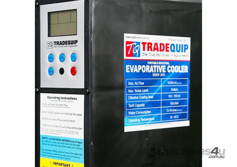 TRADEQUIP Portable Evaporative Cooler 550W