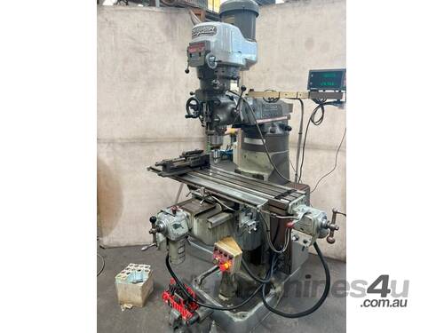 caption Bridgeport 2J2 Series 1 with DRO and power feed and accessories