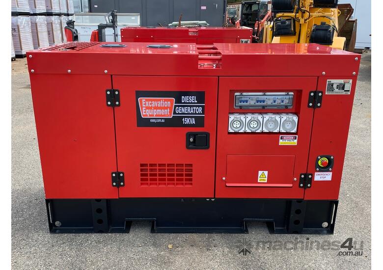 caption 15kva Silenced Diesel Generator