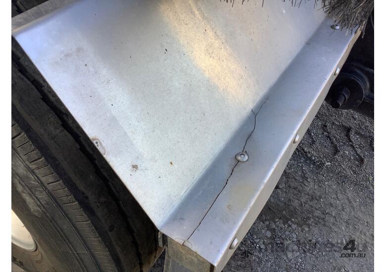 caption Borcat BC5003 Quad Axle Tipping Dog Trailer