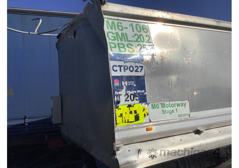 caption Borcat BC5003 Quad Axle Tipping Dog Trailer