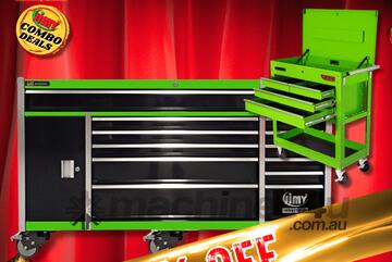 14 Drawer 72 Roller Cabinet + 4 Drawer 33 Diagnostic Tool Cart (Mutant) (Combo Deal)